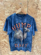 Vintage Hump Day Camel Tie Dye Graphic Tee Shirt Blue Size L by 3D Tees